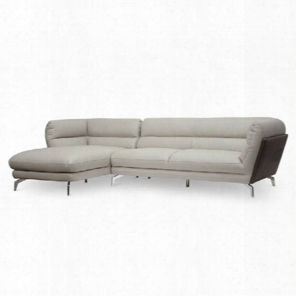 Quall 2 Piece L-shaped Sectional Sofa In Gray