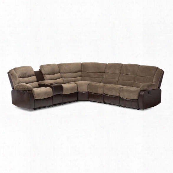 Robinson Reclining Sectional In Taupe
