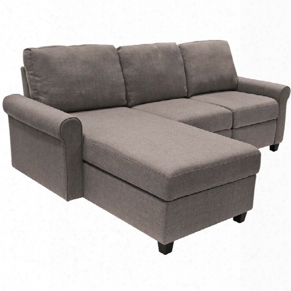 Serta At Home Copenhagen Left Facing Reclining Sectional In Gray