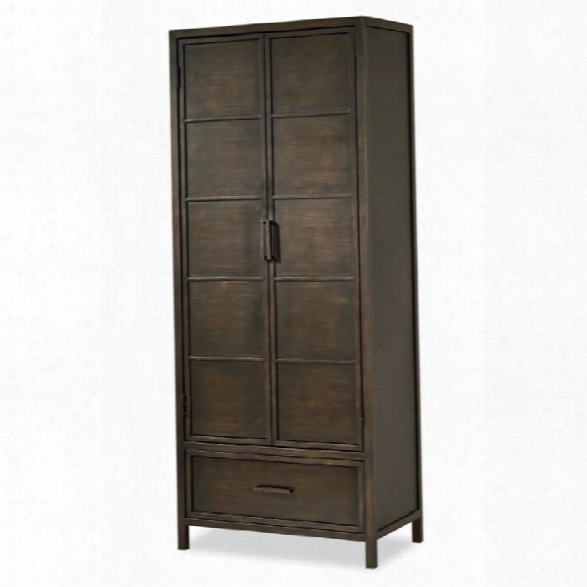 Smartstuff Myroom Varsity Metal Armoire In Parchment And Elm