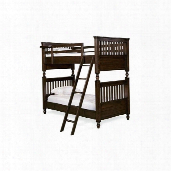 Smartstuff Paula Deen Guys Twin Over Twin Bunk Bed In Molasses