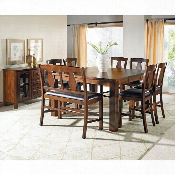 Steve Silver Company Lakewood 9 Piece Counter Height Dining Set