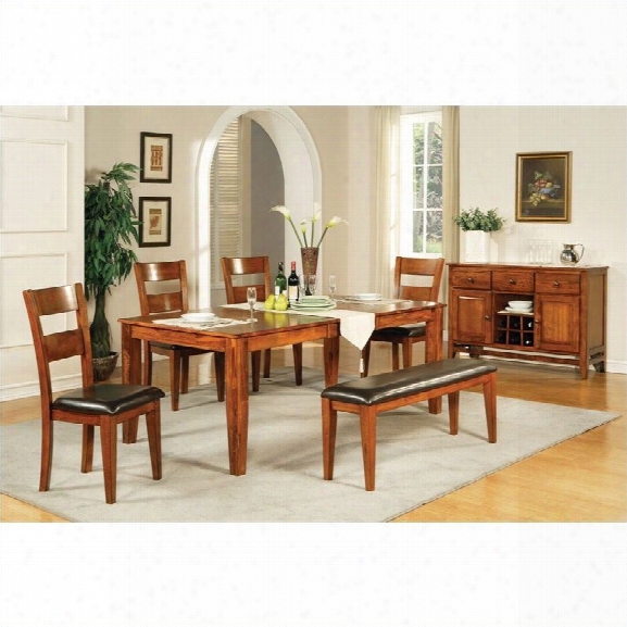 Steve Silver Company Mango 7 Piece Dining Set