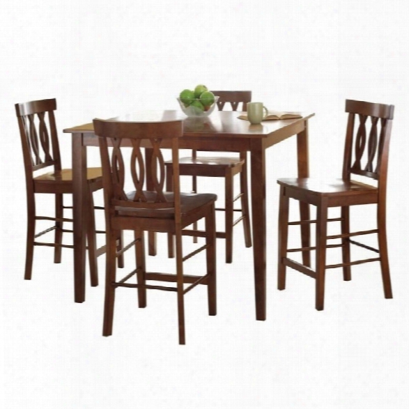 Steve Silver Company Richmond Counter Table 5 Piece Set In Espresso