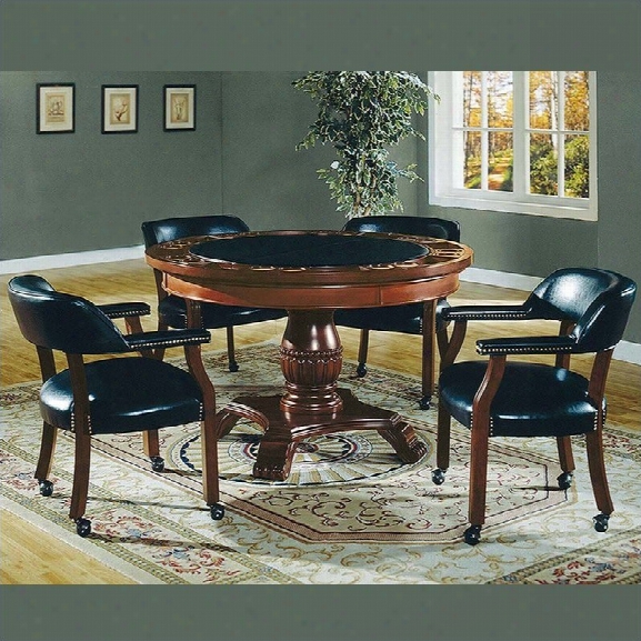 Steve Silver Company Tournament 5 Piece Dining Set With Gaming Top