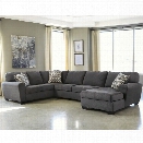 Flash Furniture Sorenton 3 Piece Left Facing Sectional in Slate