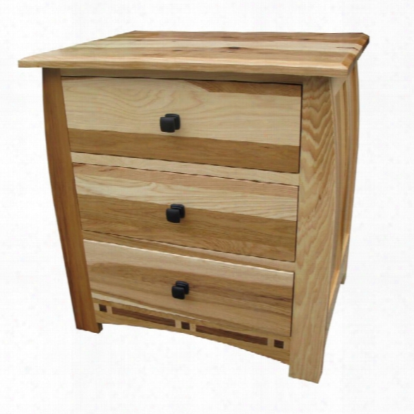 A-america Adamstown 3 Draweer Nightstand In Natural