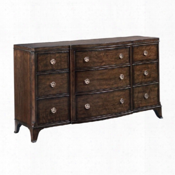 American Drew Grantham Hall 9 Drawer Dresser In Coffee