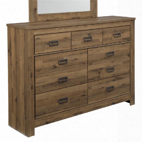 Ashley Cinrey 7 Drawer Dresser In Medium Brown