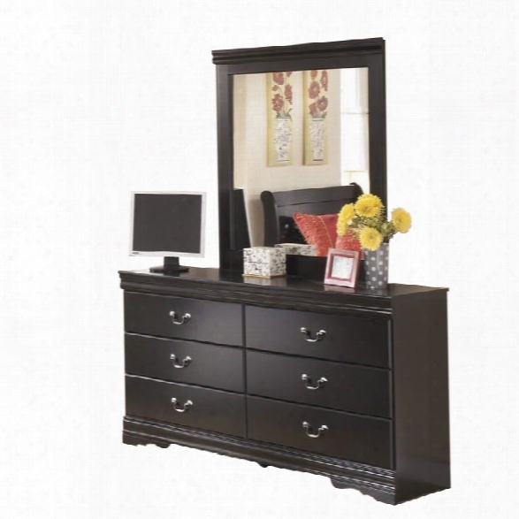 Ashley Huey Vineyards 2 Piece Wood Dresser Set In Brown