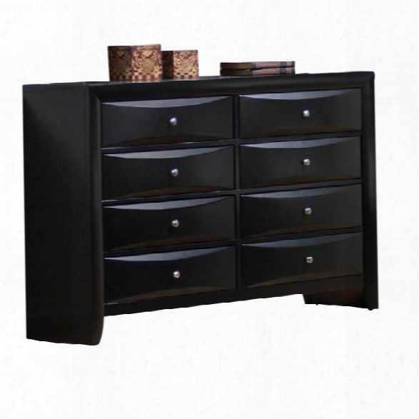 Coaster Briana 8 Drawer Dresser In Glossy Black Finish