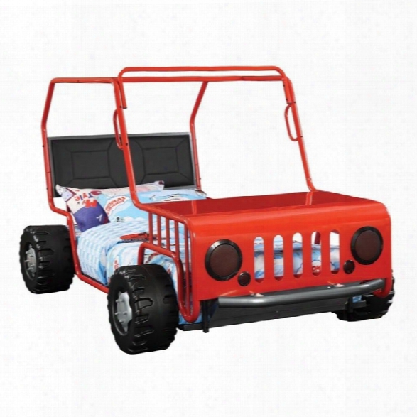 Coaster Casey Jeep Twin Bed In Red