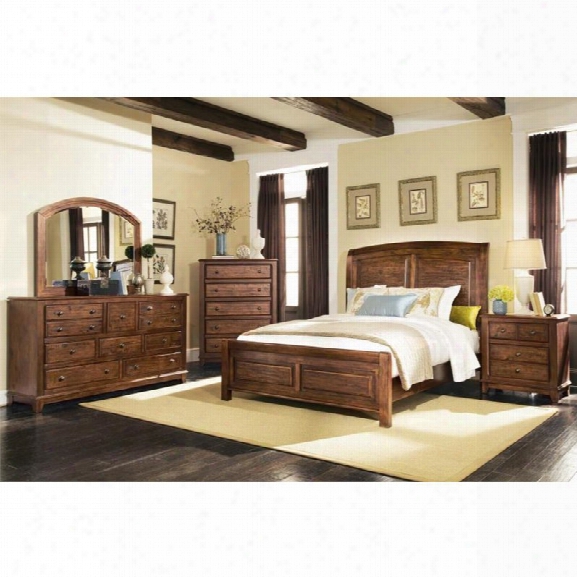 Coaster Laughton 5 Piece California King Panel Bedroo M Set In Brown