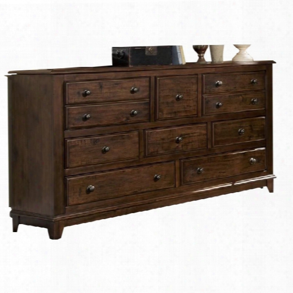 Coaster Laughton 8 Drawer Dresser In Rustic Brown