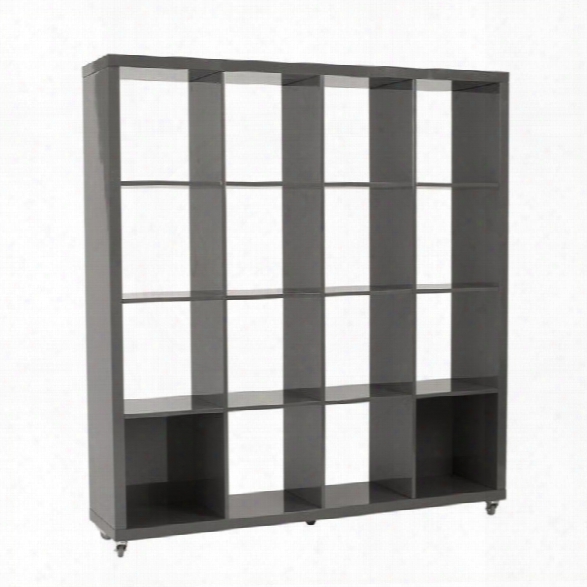 Eurostyle Sabra 4x4 Shelving Unit In Gray