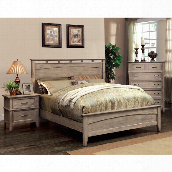 Furniture Of America Ackerson 3 Piece Panel California King Bedroom Set