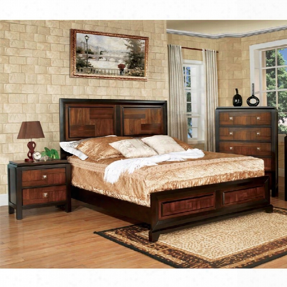 Furniture Of America Delia 2 Piece Panel California King Bedroom Stud