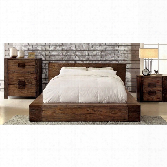 Furniture Of America Elbert 3 Piece Panel California King Bedroom Set