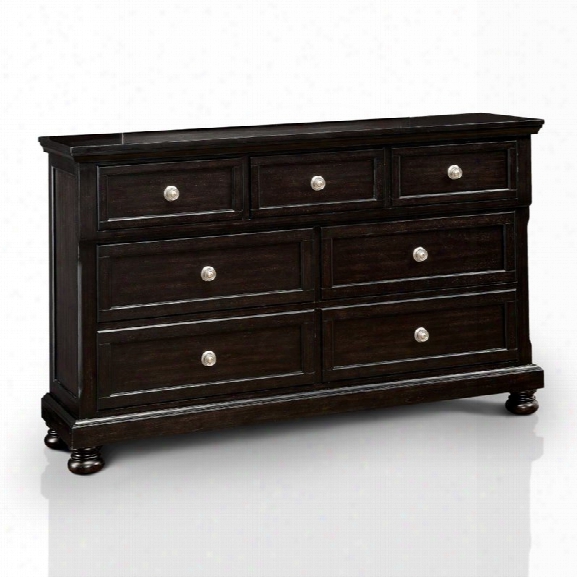 Furniture Of America Mikel 7 Drawer Dresser In Espresso