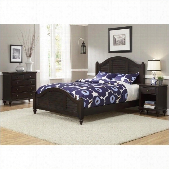 Home Styles Bermuda Queen Bedroom Set In Espresso