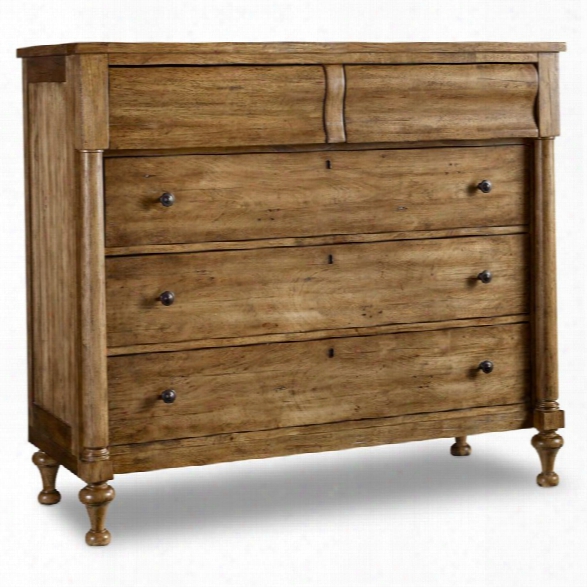 Hooker Furniture Archivist 5 Drawer Dresser In Toffee