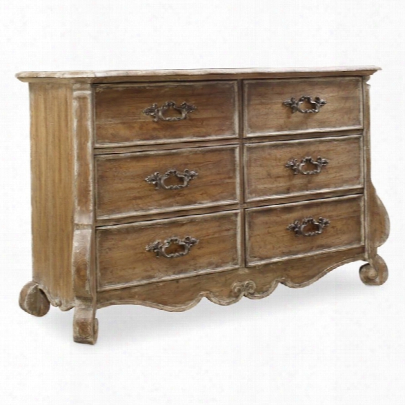 Hooker Furniture Chatelet 6 Drawer Dresser In Caramel Froth