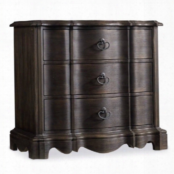 Hooker Furniture Corsica 3-drawer Nightstand In Dark Wood