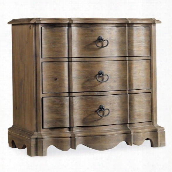 Hooker Furniture Corsica 3-drawer Nightstand In Light Wood