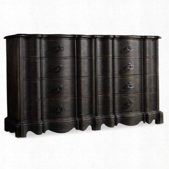 Hooker Furniture Corsica 8-drawer Double Dresser In Dark Wood