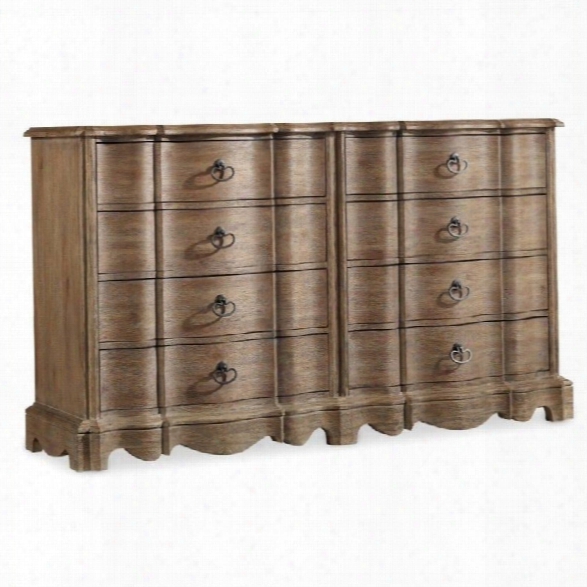 Hooker Furniture Corsica 8-drawer Double Dresser In Light Wood