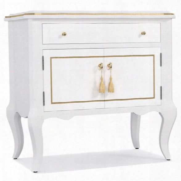 Hooker Furniture Cynthia Rowley Mystique 1 Drawer Nightstand In White