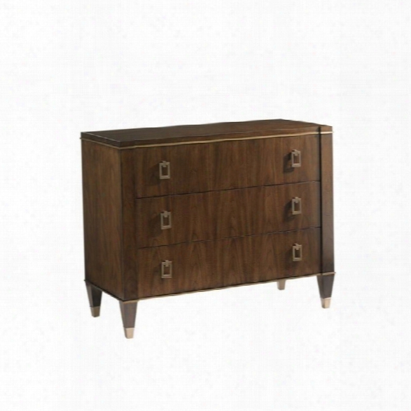 Lexington Tower Place Evanston 3 Drawer Wood Dresser In Walnut