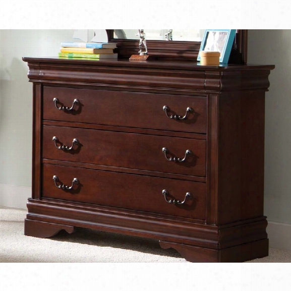 Liberty Furniture Carriage Court Single 3 Drawer Dresser In Mahogany