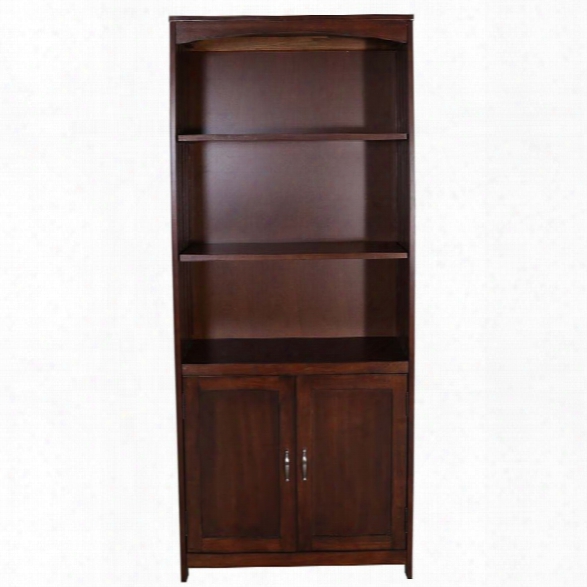 Liberty Furniture Hampton Bay 3 Shelf Door Bookcase In Cherry