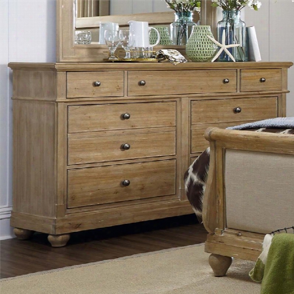 Liberty Furniture Harbor View 7 Drawer Dresser In Sand