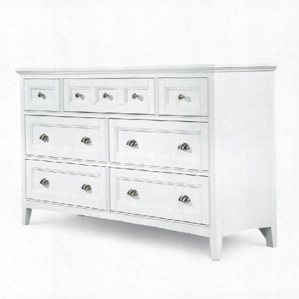 Magnussen Kentwood 7 Drawer Double Dresser In Painted White Finish