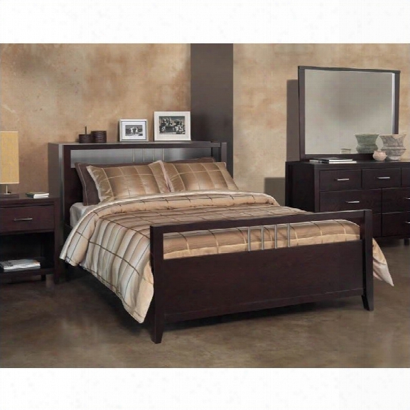 Modus Furniture Nevis 4 Piece Platform Storage Bedroom In Espresso