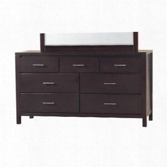 Modus Nevis 7 Drawer Double Dresser In Espresso