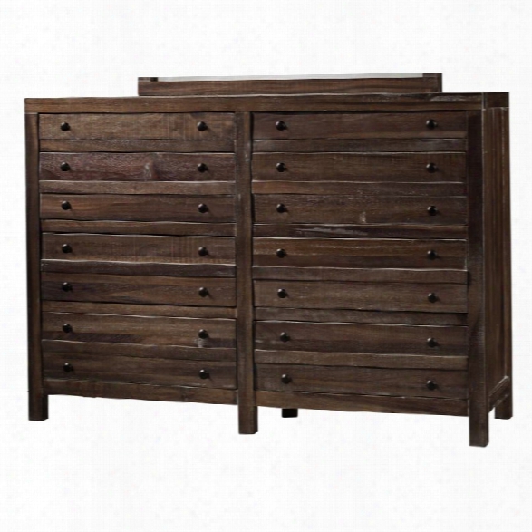 Modus Townsend 8 Drawer Solid Wood Dresser In Java