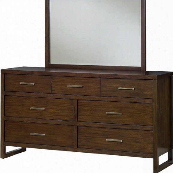 Modus Uptown Dresser And Mirror In Truffle