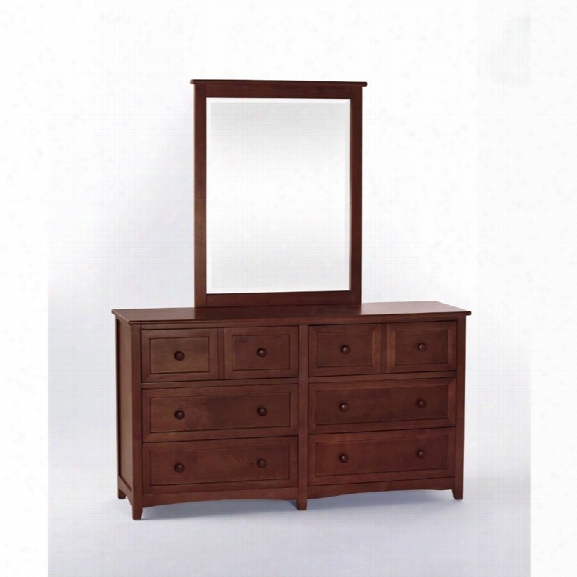 Ne Kids School House 6 Drawer Dresser And Mirror In Cherry