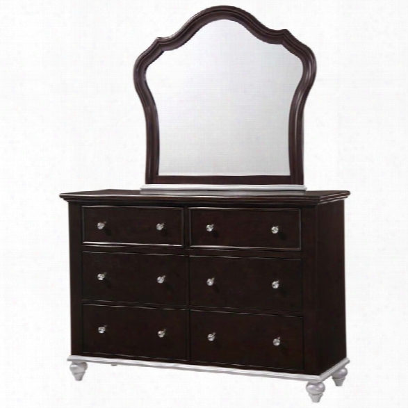 Picket House Furnishings Alli Dresser And Mirror Set In Walnut