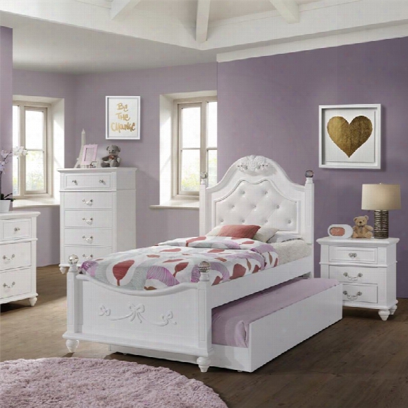 Picket House Furnishings Annie 3 Piece Twin Bedroom Set In White