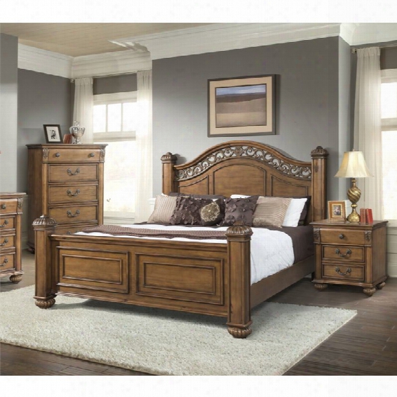 Picket House Furnishings Barrow 3 Piece King Bedroom Set In Oak