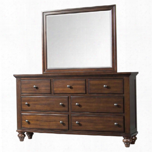 Picket House Furnishings Channing Dresser And Mirror Set In Cherry