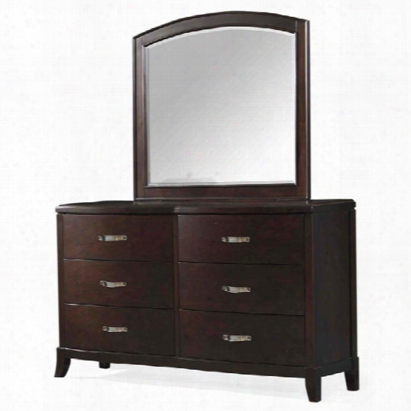 Picket House Furnishings Elaine Dresser And Mirror Set In Espresso