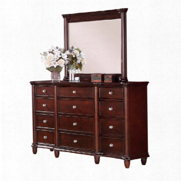 Picket House Furnishings Gavin Dresser With Mirror In Cherry