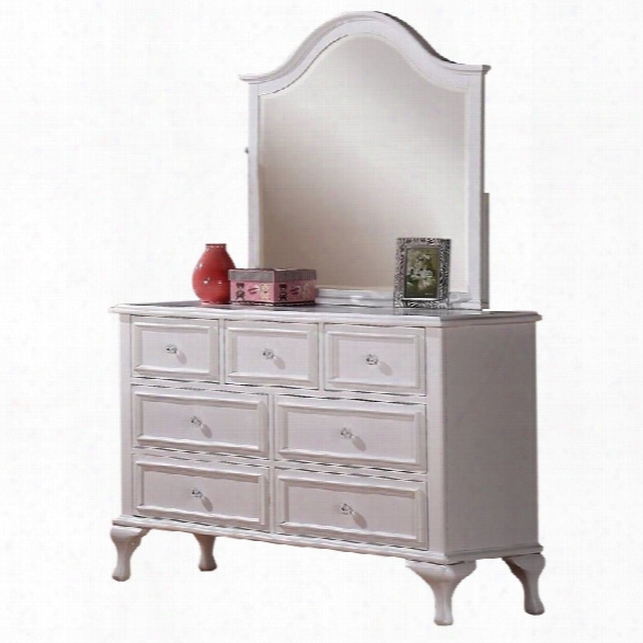 Picket House Furnishings Jesse Dresser And Mirror In White