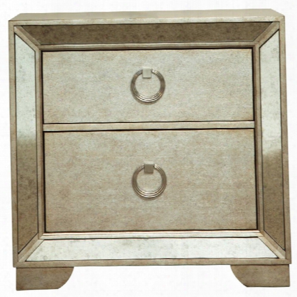 Pulaski Farra 2 Drawer Nightstand In Gold