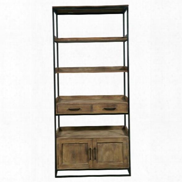 Pulaski Flatbush 2 Drawer Etagere In Brown